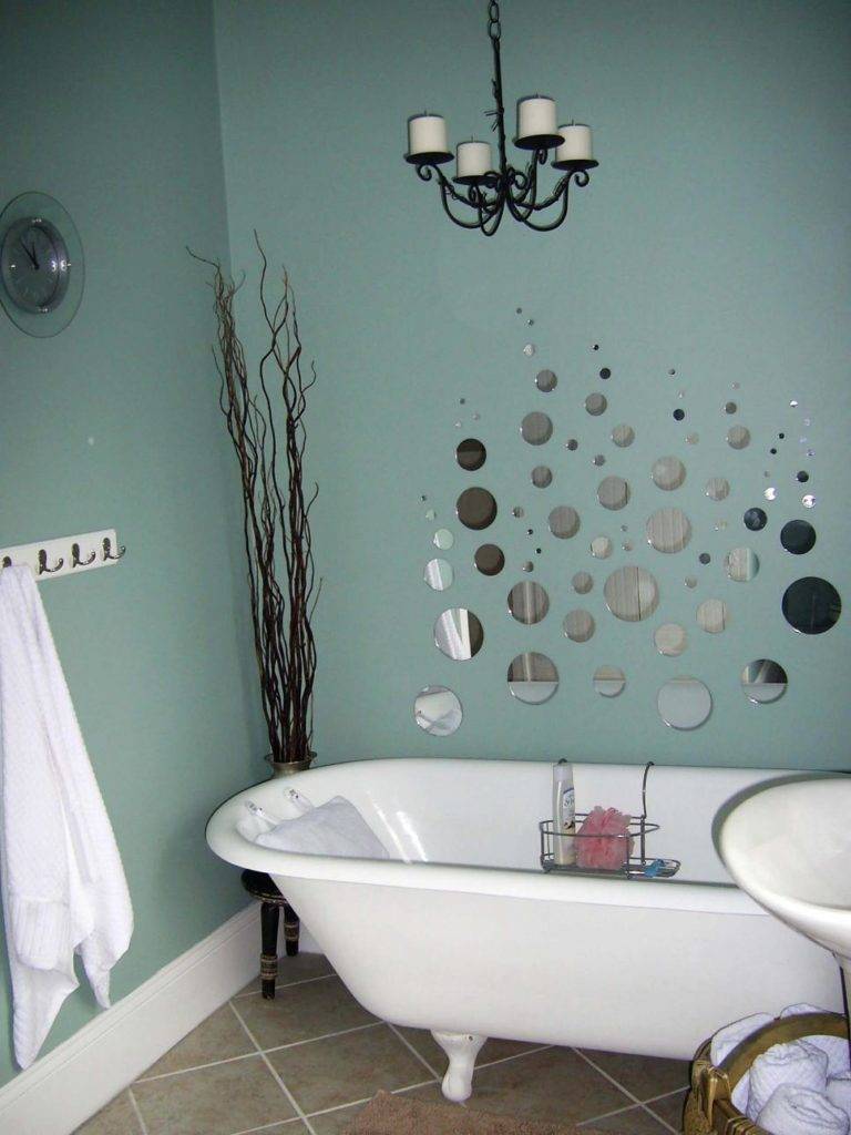 Технология покраски стен ванной комнаты