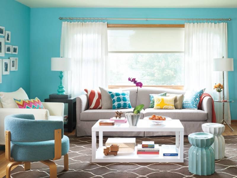 Цвет в интерьере гостиной: модные оттенки с обзором красивых цветовых комбинаций (фото готовых дизайн проектов)