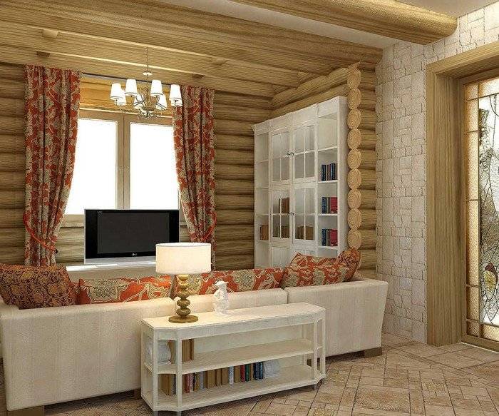 Интерьер деревянного дома: цвета, материалы, декор