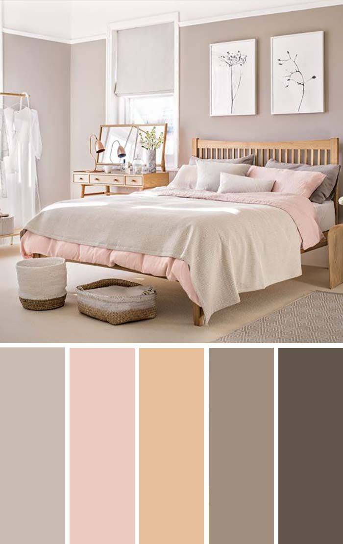 Спальная комната в розовом цвете — дизайн