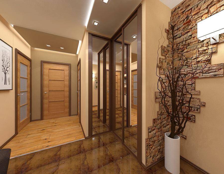Дизайн стен в прихожей и коридоре: 100 фото, материалы и варианты отделки