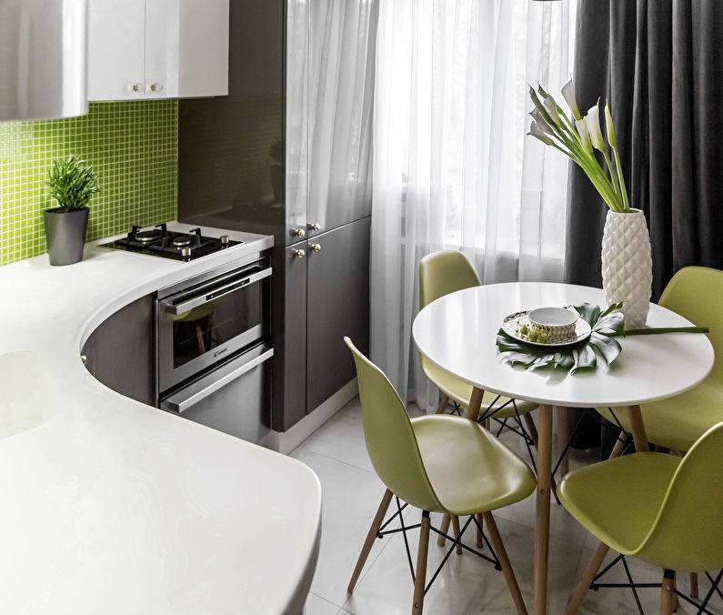 Кухня 7 кв. м. - планировка маленькой кухни. новинки стильного дизайна, стили оформления кухни + фото-обзоры интерьеров