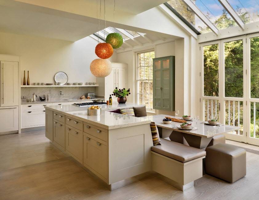 Кухня студия — 155 фото примеров как сделать стильной, просторной и удобной большую кухню