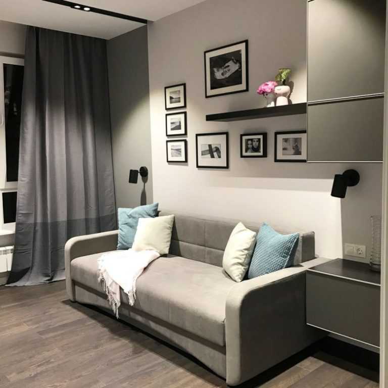 Спальня и гостиная в одной комнате: дизайн совмещенного интерьера, расстановка дивана и кровати, отделение зоны перегородкой - 23 фото