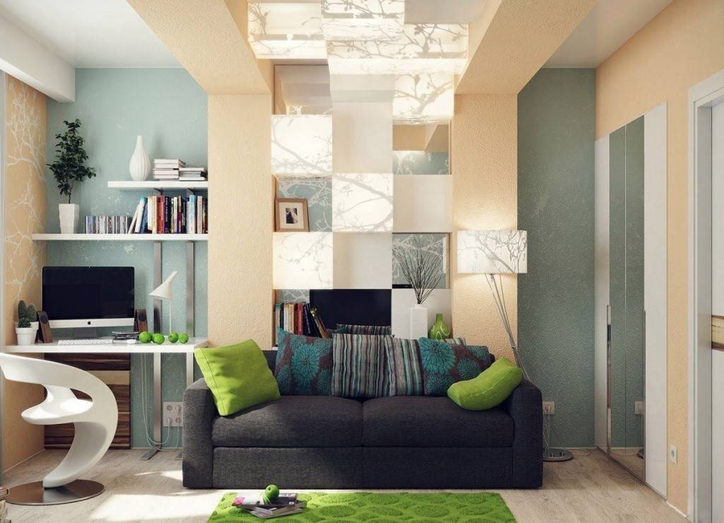 Спальня-гостиная 15-16 кв. м: варианты дизайна и особенности зонирования