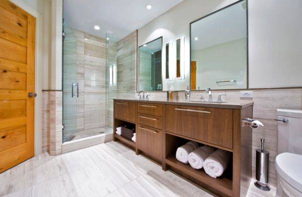 Встроенная мебель для ванной: 140 фото практичной и водостойкой мебели + советы, как выбрать