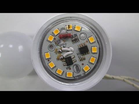 О ремонте светодиодных ламп: как разобрать лампочку и отремонтировать драйвер