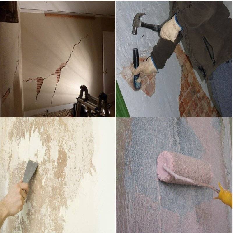 Как заделать трещины в штукатурке на стене: причины растрескиваний внутреннией отделки и фасада, как избавиться