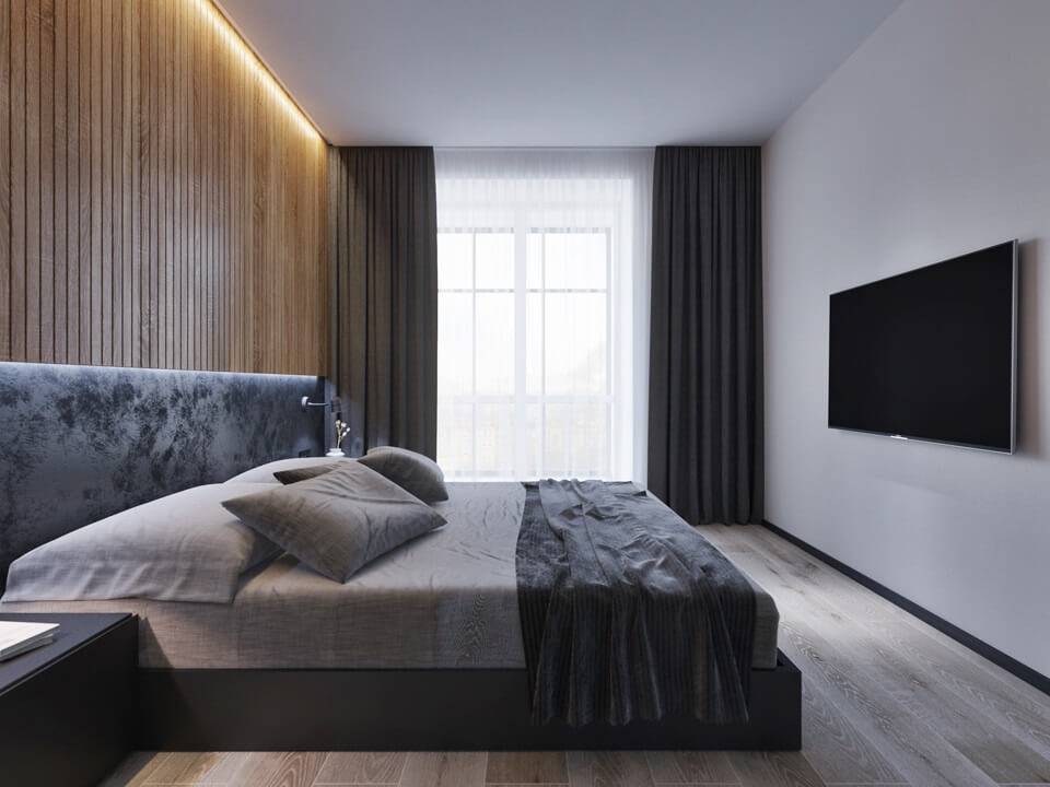 Спальня в стиле модерн — особенности выбора цвета и мебели, интересные планировки, фото обзор лучших идей
