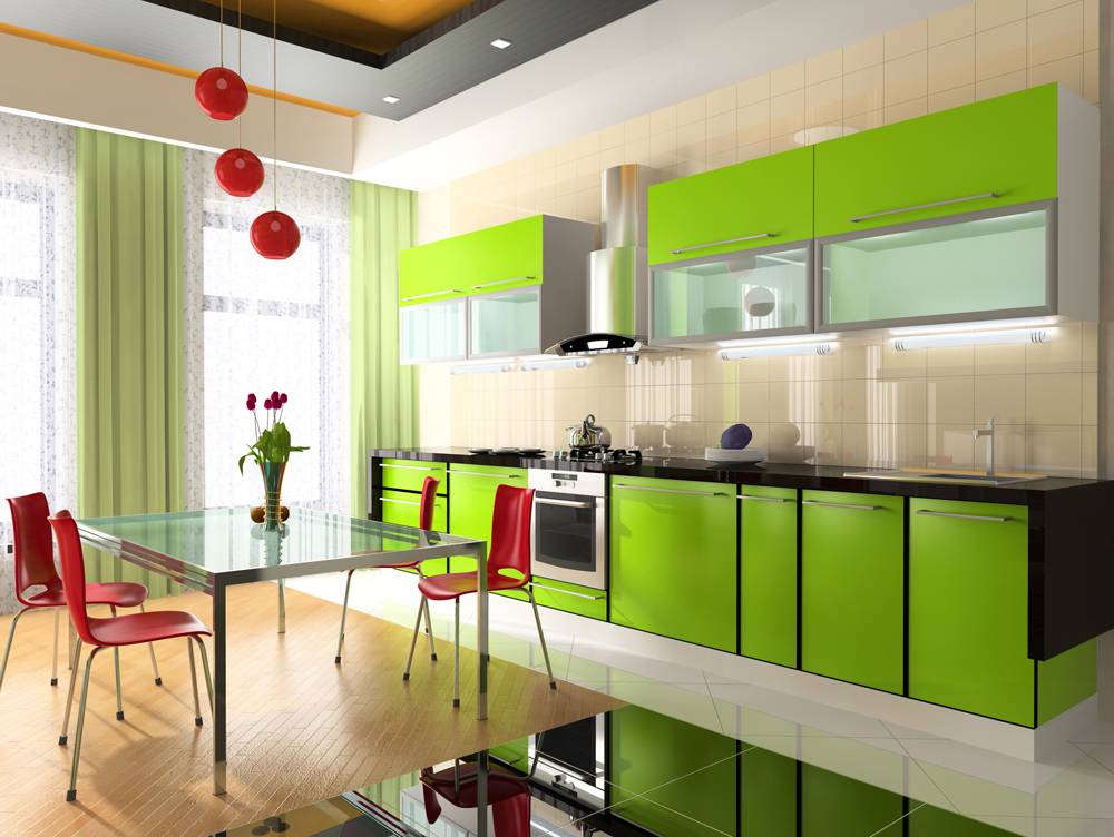 Зеленая кухня: удачные оттенки и сочетания в интерьере (40 фото) | современные и модные кухни
