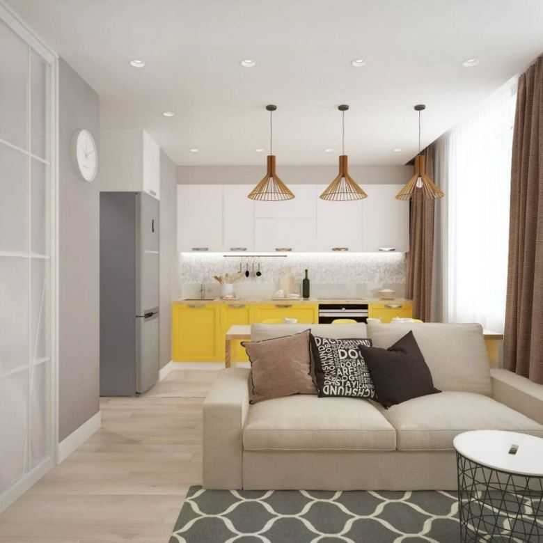 Дизайн однокомнатной квартиры 40 кв. м: 3 готовых проекта