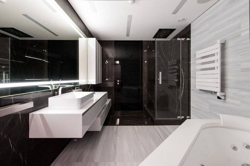 Современный дизайн ванной комнаты +80 фото