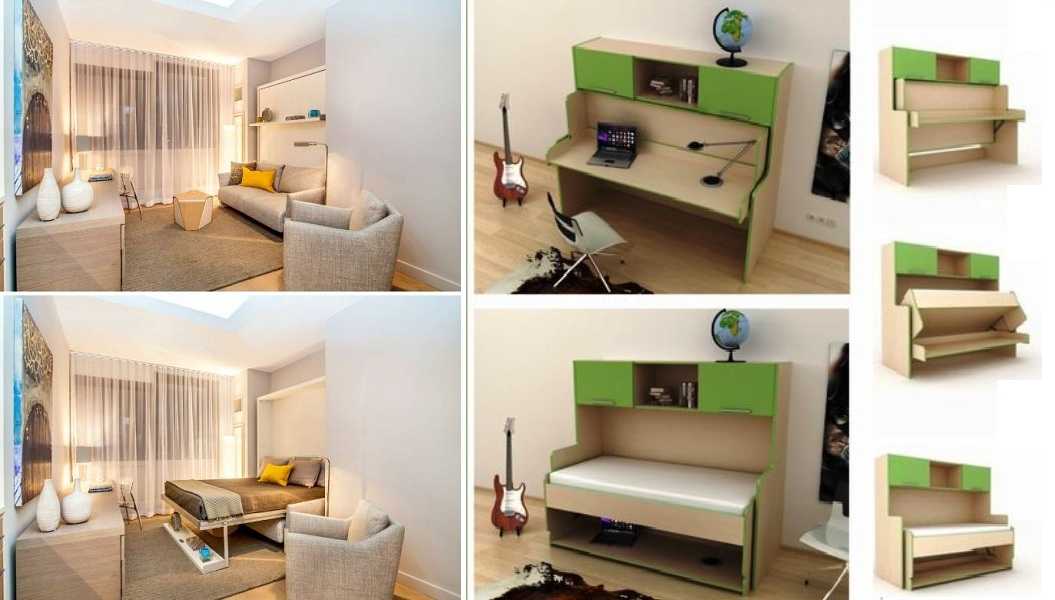 Мебель трансформер для малогабаритной квартиры — 100 фото новинок дизайна