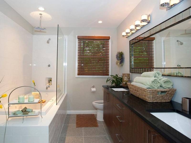 Интерьер ванной комнаты: правила красивого и комфортного дизайна  подробно, на фото
