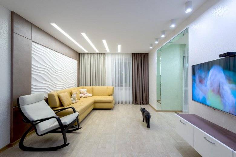 Дизайн потолка в гостиной: виды, цвета и другие идеи на 2021 год