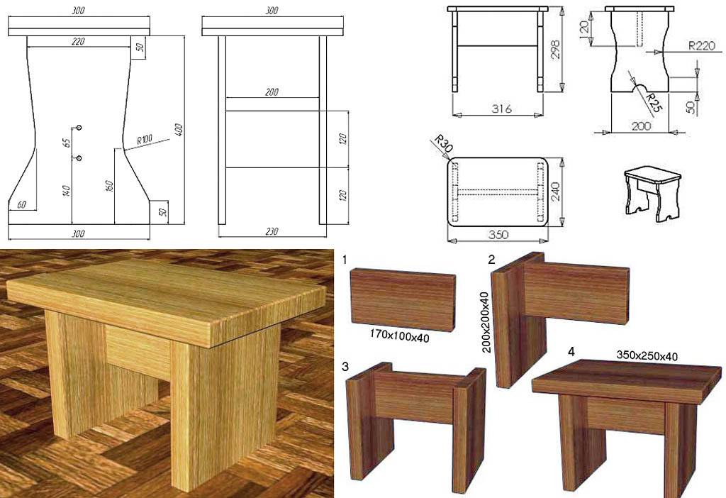 Табурет своими руками размеры. Самодельные табуретки. Табуретка деревянная чертеж. Чертеж маленькой табуретки. Чертеж табуретки для кухни.