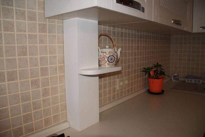 Как спрятать газовую трубу на кухне: способы декорирования