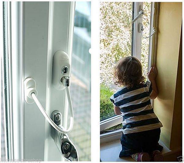 Детский замок безопасности на пластиковые окна. как установить накладной замок, замок с тросом и ручку с ключом