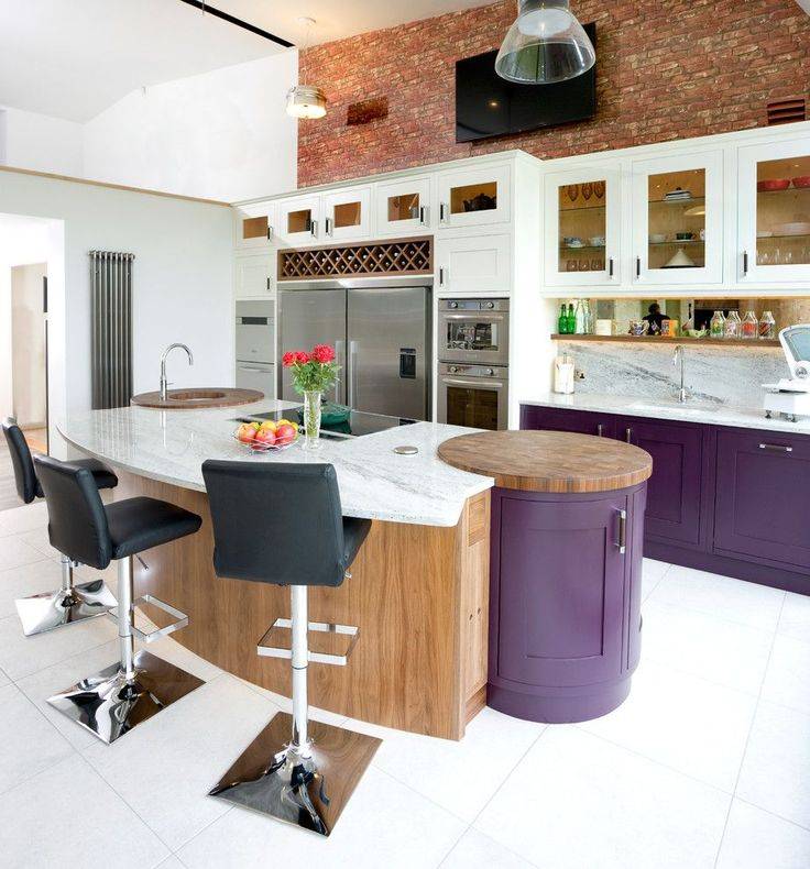 Дизайн стен на кухне: варианты отделки, 90+ фото примеров