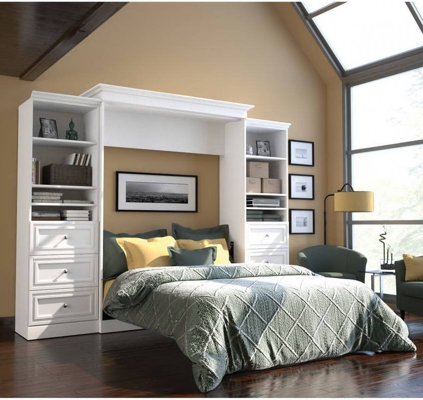 Спальня со шкафами — достойные варианты размещения мебели в интерьере спальни. реальные фото модного дизайна спальни
