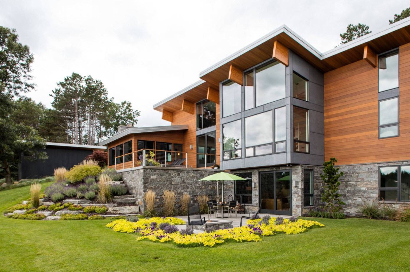 Красивый дом с панорамными окнами: фото, проекты и стоимость