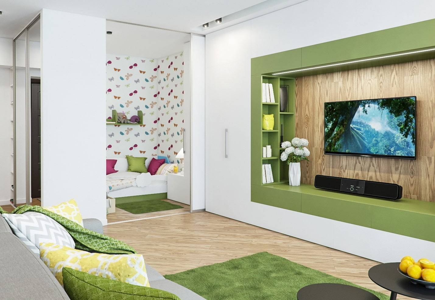 Варианты дизайна комнат с нишами в однокомнатных квартирах