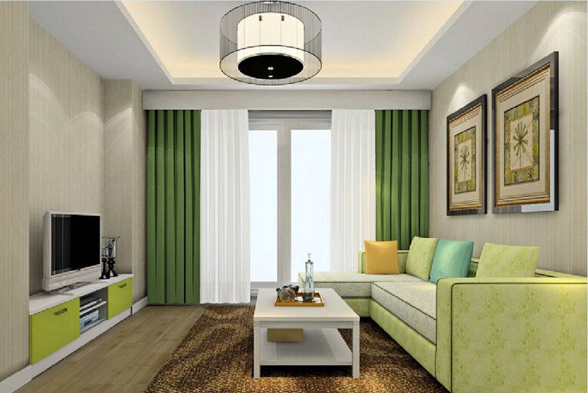 Зеленый дизайн в вашей гостиной