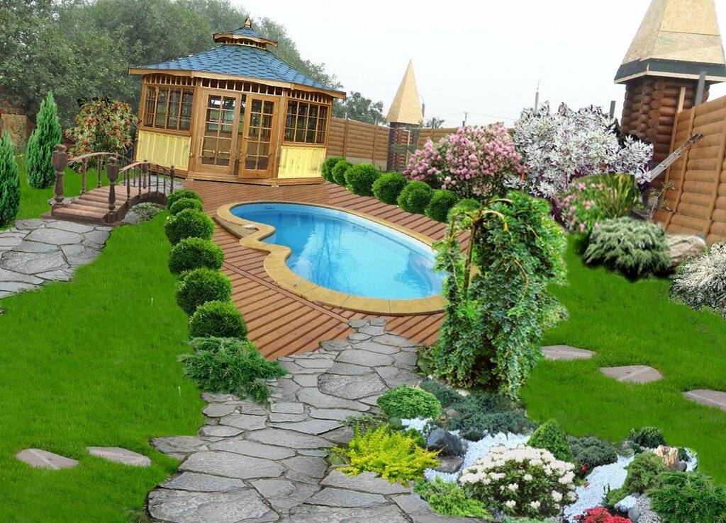 Ландшафтный дизайн дачного участка 10 соток (81 фото): примеры проектов садового участка квадратной формы