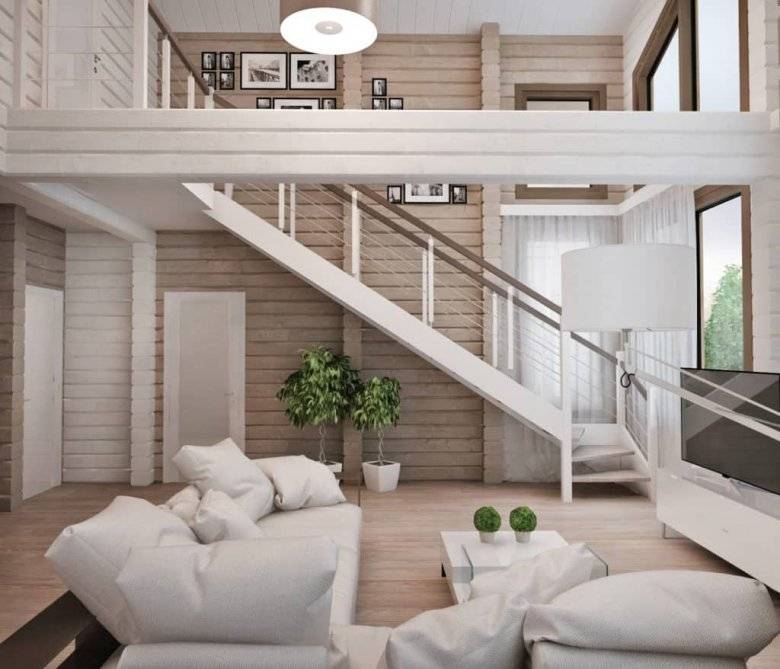 Интересные варианты дизайна холла с лестницей в частном доме