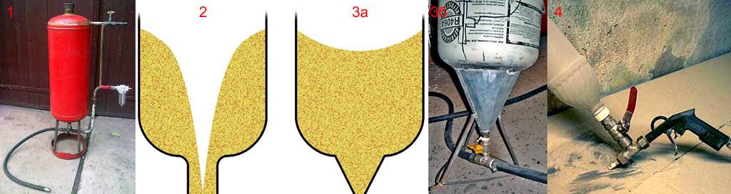 Пескоструй своими руками из газового баллона схема