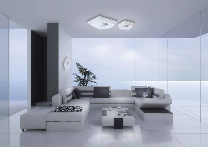 Лаконичный минимализм на просторах гостиной - 82 фото примера