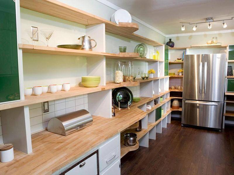 Варианты использования пространства на маленьких кухнях