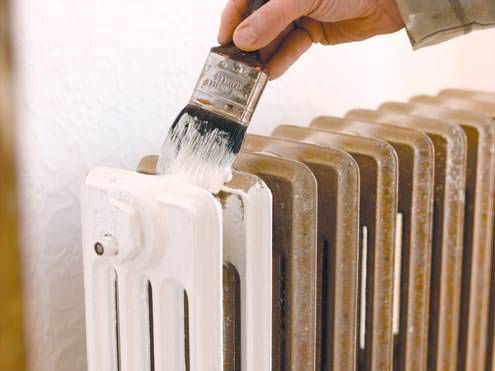 Технология покраски радиаторов отопления из разных материалов.