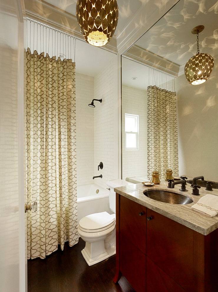 Какие шторы выбрать для ванны, особенности подбора штор на окно ванной комнаты, фото удачных композиций