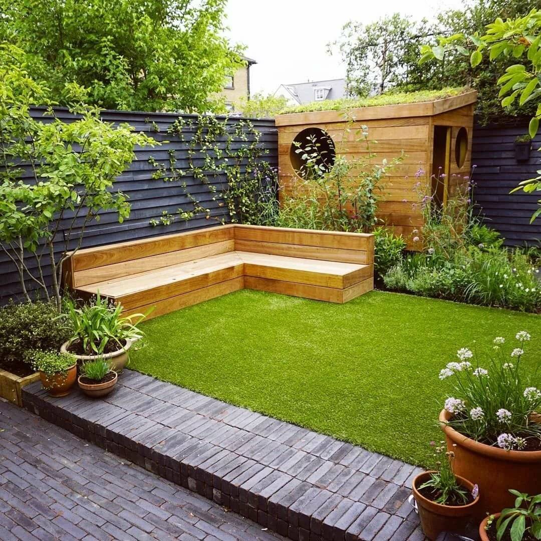 Ландшафтный дизайн маленького двора частного дома + фото