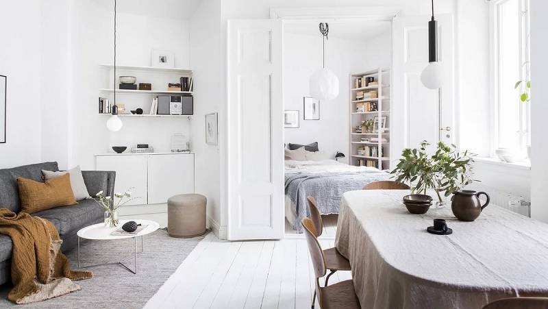 Скандинавский стиль в интерьере квартиры (63 фото): дизайн малогабаритных помещений, реальные проекты для маленьких помнат