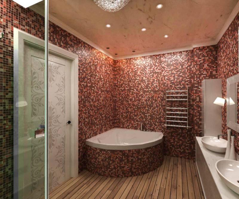 Плитка мозаика для ванной: 160 фото современных вариантов дизайна для ванной комнаты + советы по выбору плитки и укладке