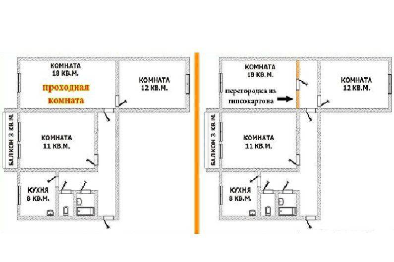 Планировка 2-х комнатной «хрущевки» (55 фото): лучшие варианты планировки комнат в типовых «хрущевках», дизайн двухкомнатных квартир небольших размеров