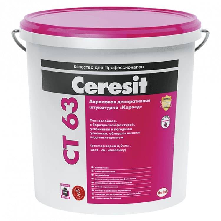 Расход и технические характеристики фасадной штукатурки церезит (ceresit)