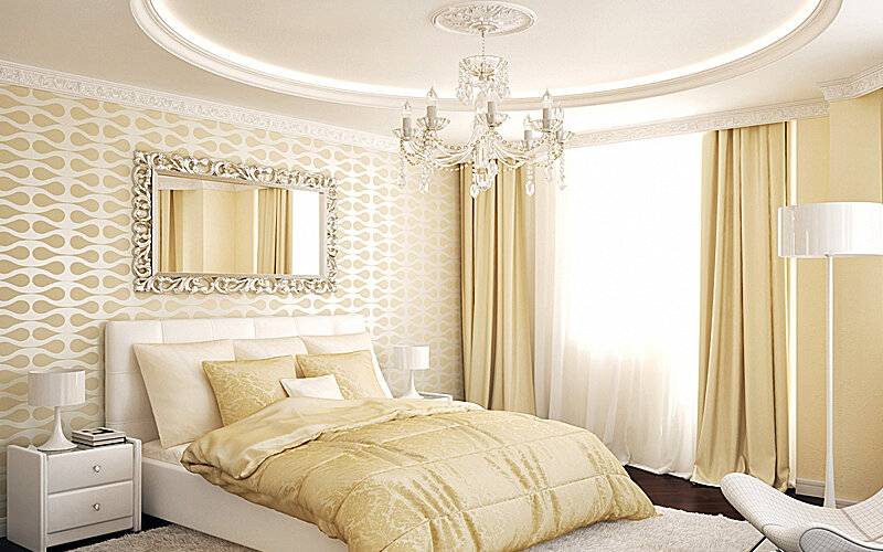 Спальня в светлых тонах — фото идеи необычного сочетания цветов и оттенков в дизайне интерьера
