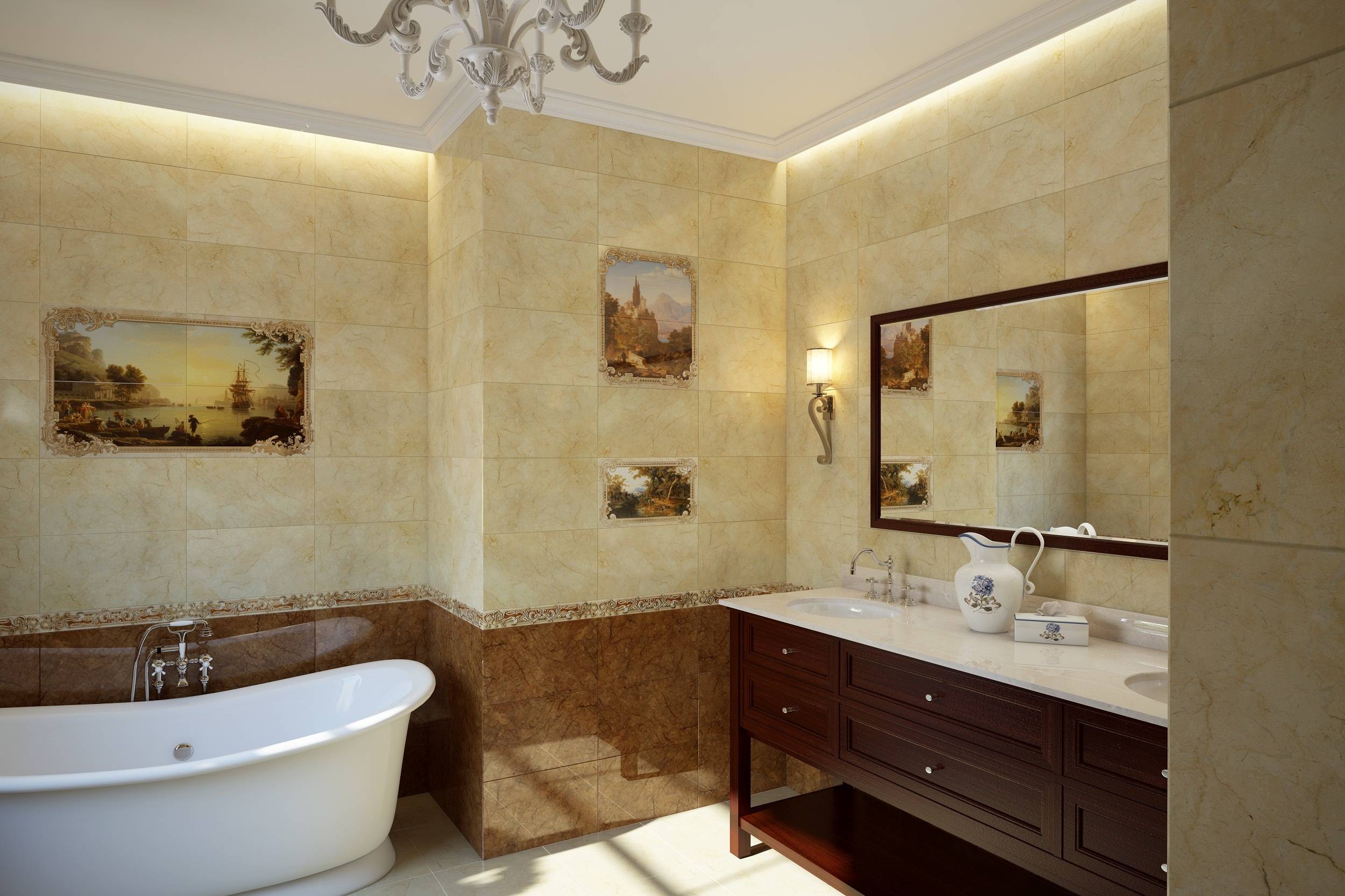 Плитка для ванной комнаты: фото, дизайн, разновидности и критерии выбора