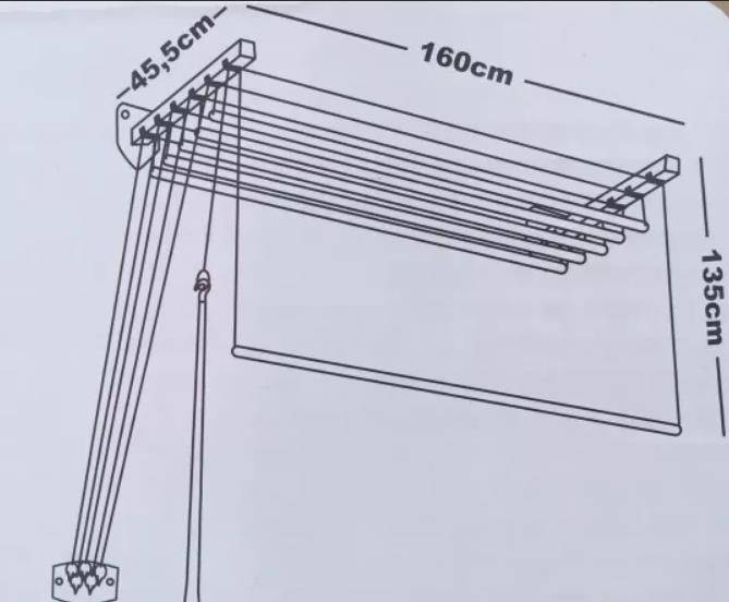 Сушилка потолочная лиана: инструкция по установке, видео