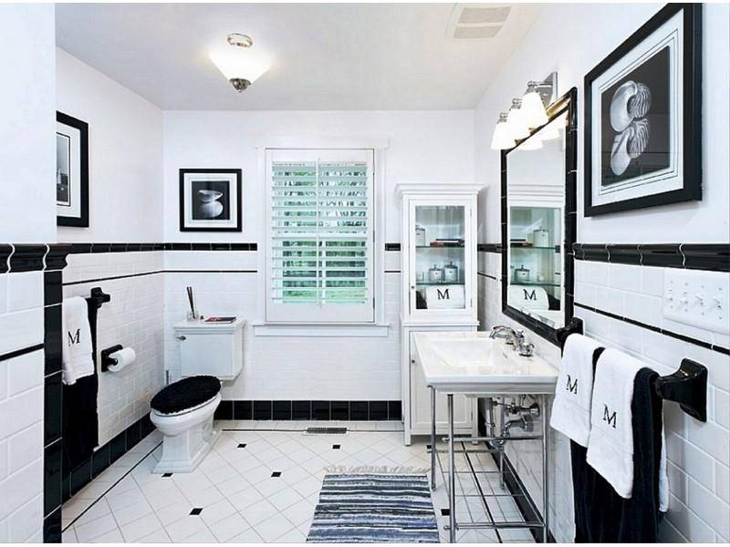 Дизайн черно-белой ванной - 110 фото лучших идей и оригинальных сочетаний применения черного и белого