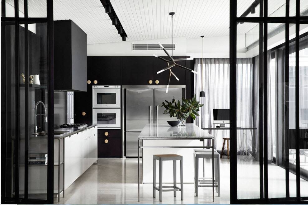 Белая кухня с черной столешницей (28 фото в интерьере): 5 подсказок по дизайну