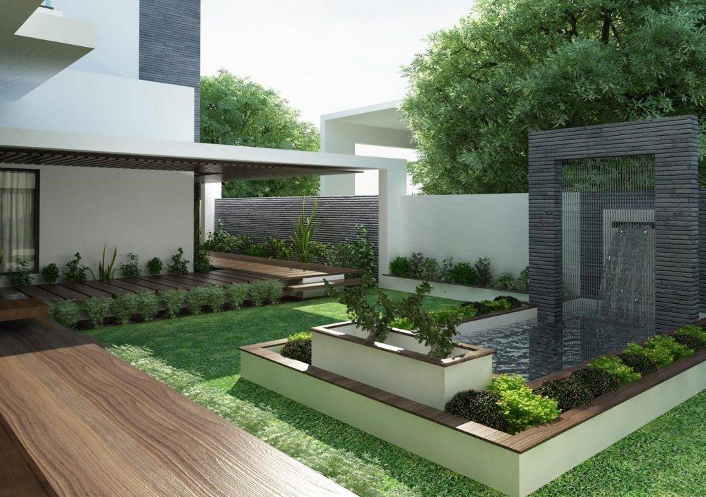 Дизайн участка загородного дома - готовые идеи и актуальные проекты как оформить дизайн дома правильно (125 фото)