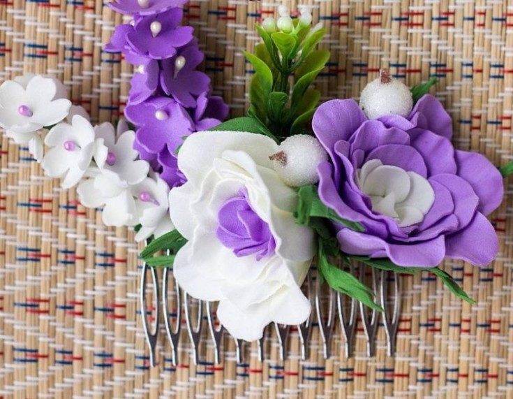 Цветы из фоамирана – изящные флористические композиции своими руками