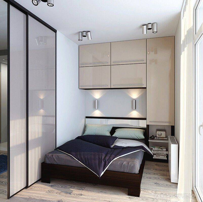 Дизайн спальни 3 на 3 м - идеи интерьера +60 фото