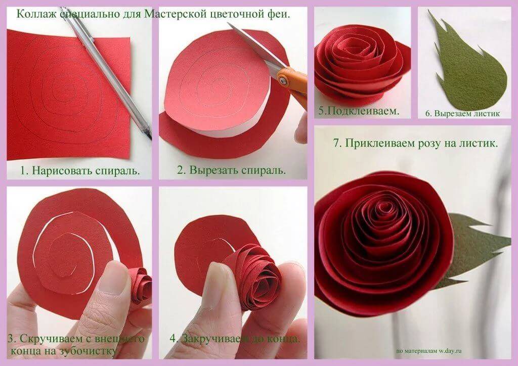 Как сделать розу из бумаги: фото, примеры схем, видео с инструкциями