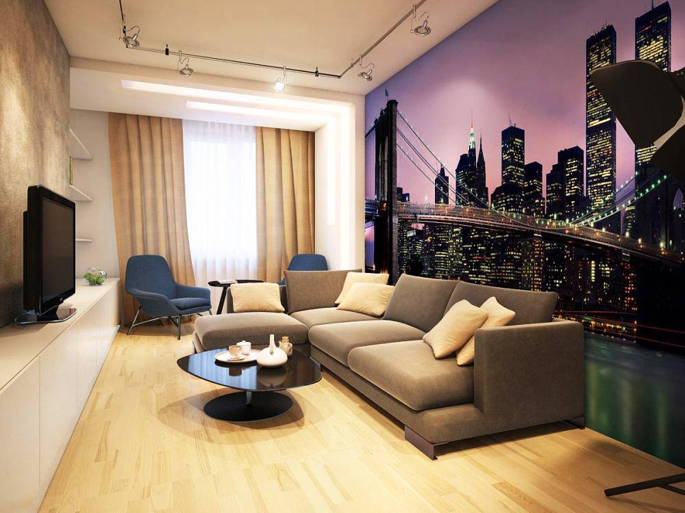 Обои в гостиную: 150 реальных фото примеров использования обоев в дизайне и оформлении помещения