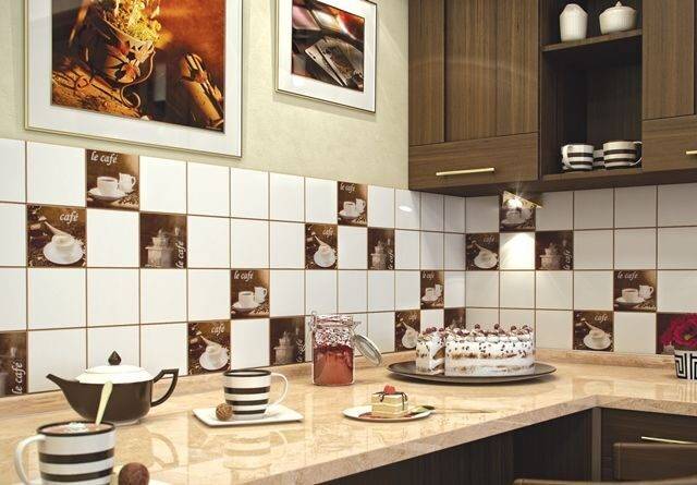 Фартук для кухни из керамической плитки: выбор и дизайн